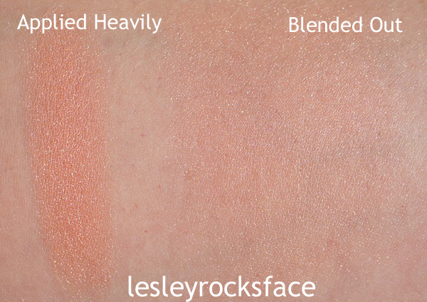Photo taken outdoors in natural sunlight. Fairly Precious swatched on NC15 skin.